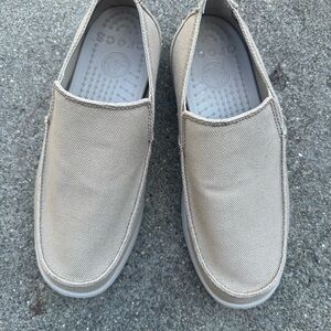 CROCS Men's Beige Slip-On Loafers